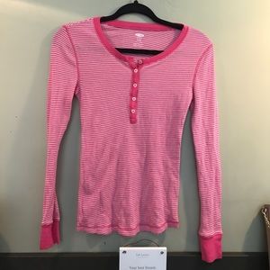 Pink and white Old Navy shirt